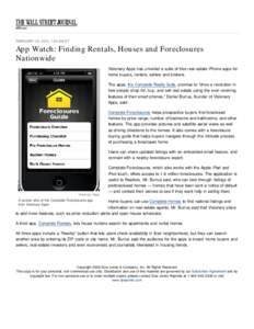 App Watch: Finding Rentals, Houses and Foreclosures Nationwide - Digits - WSJ
