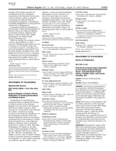 Federal Register / Vol. 77, No[removed]Friday, August 31, [removed]Notices member of the public may file, for consideration by the Landmarks Committee of the National Park System Advisory Board, written comments concerning 