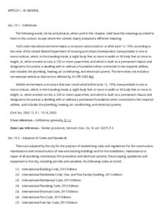 ARTICLE I. - IN GENERAL  SecDe nitions. The following words, terms and phrases, when used in this chapter, shall have the meanings ascribed to them in this section, except where the context clearly indicated a 