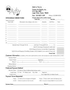 Microsoft Word - Wholesale Order Form.doc