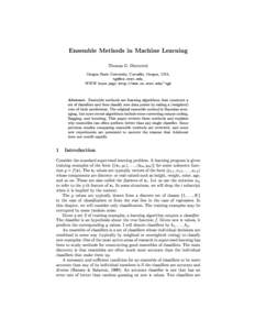 Supervised learning / Boosting / Bootstrap aggregating / C4.5 algorithm / Machine learning / Ensemble learning / AdaBoost