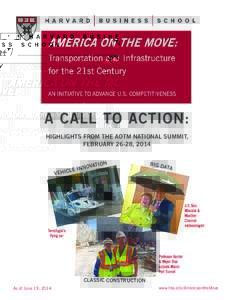 A CALL TO ACTION: HIGHLIGHTS FROM THE AOTM NATIONAL SUMMIT, FEBRUARY 26-28, 2014 ATION V O