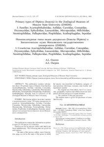 Strongylophthalmyiidae / Holotype / Syntype / Type / Knowledge / Nature / Zoological nomenclature / Botanical nomenclature / Science