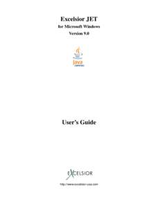 Excelsior JET for Microsoft Windows Version 9.0 User’s Guide