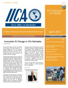 IICA BARBADOS COURIER  Issue # 4 IICA Barbados COURIER