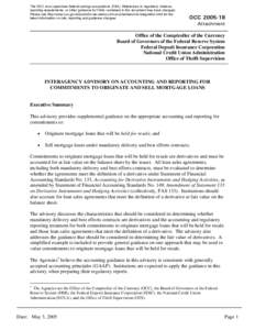 Accountancy / Derivative / Mortgage loan / Hedge accounting / FASB 133 / Loan / Financial market / Exposure at default / Mark-to-market accounting / Finance / United States housing bubble / Business