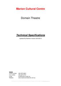 Technical Specifications Template