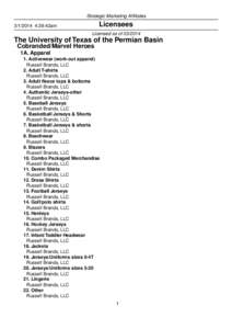 Strategic Marketing Affiliates  Licensees[removed]:39:42am