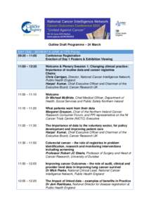 Outline Draft Programme – 24 March DAY ONE – MONDAY 8 JUNE (6 CPD Points) 09:30 – 11:00 Conference Registration Erection of Day 1 Posters & Exhibition Viewing 11:00 – 12:35