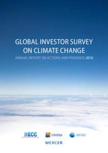 Economics / Investor Network on Climate Risk / Alternative investment management companies / Climate change policy / Environmental economics / Ceres / Climate risk / Hedge fund / Economics of global warming / Financial economics / Investment / Finance