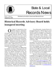 State & Local  Records News Vol. 11, No. 2 September 2006