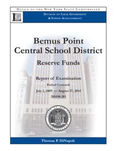 Bemus Point Central School District - Reserve Funds