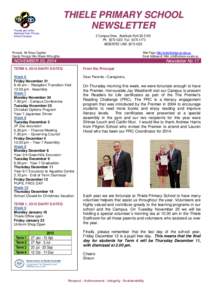 Microsoft Word - THIELE SCHOOL NEWSLETTER[removed]doc