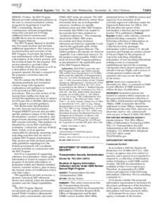 sroberts on DSK5SPTVN1PROD with NOTICES  Federal Register / Vol. 76, No[removed]Wednesday, November 23, [removed]Notices (HSEEP). Further, the REP Program Manual provides additional guidance on the new or revised evaluation