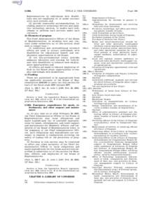 § 130k  TITLE 2—THE CONGRESS Representatives by individuals with disabilities who are employees of, or under contract with, such entities; and