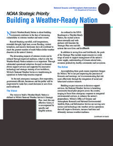 Meteorology / Atmospheric sciences / Joint Polar Satellite System / Extreme weather / Emergency management / Earth / Philip M. Kenul / National Oceanic and Atmospheric Administration / National Weather Service / Office of Oceanic and Atmospheric Research