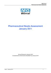 Pharmaceutical need assessment