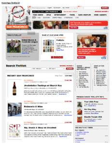 Front Page Thrillist SF -  Article - 