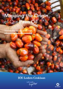 Mapping the Origin of Our Palm Oil Traceability report