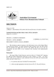DFRT13/55  Australian Government Defence Force Remuneration Tribunal  DECISION