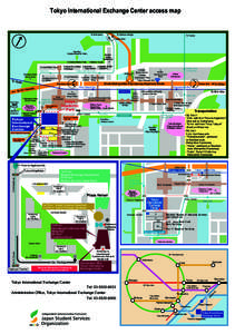 Tokyo International Exchange Center access map  ↑ To Shimbashi