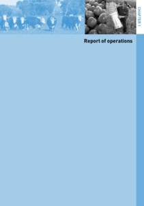 CHAPTER 1  Report of operations Report of operations