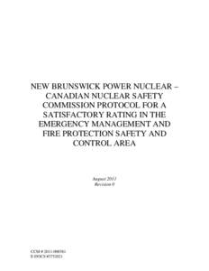 Nuclear technology / Nuclear Safety and Control Act / Nuclear safety / Nuclear power plant / Nuclear power / Emergency management / Energy / Natural Resources Canada / Canadian Nuclear Safety Commission