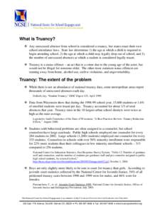 Microsoft Word - Truancy Fact Sheet1.doc