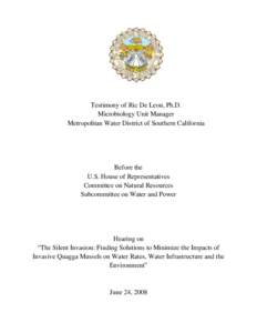 Geography of California / Water in California / Quagga mussel / Zebra mussel / Lake Powell / Mussel / Great Lakes / Diamond Valley Lake / Colorado River Aqueduct / Dreissenidae / Phyla / Protostome