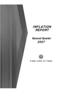 INFLATION REPORT Second Quarter 2007