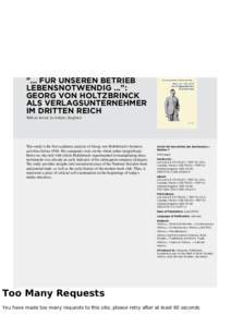 Publishing / Georg von Holtzbrinck Publishing Group / Suggested retail price / Business