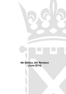4th Edition, 8th Revision (June 2014) STANDING ORDERS OF THE SCOTTISH PARLIAMENT 4th Edition