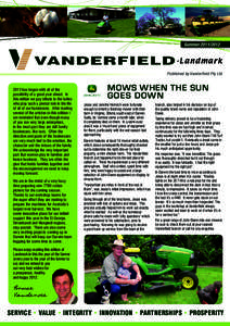 Summer[removed]Landmark Published by Vanderfield Pty Ltd[removed]has begun with all of the