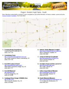 Kiowa County /  Kansas / U.S. Route 400 / U.S. Route 283 / Garden City /  Kansas / Dodge City /  Kansas / Greensburg /  Pennsylvania / Greensburg /  Kansas / Mullinville /  Kansas / Greensburg / Geography of the United States / Kansas / United States