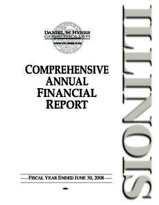 COMPREHENSIVE ANNUAL FINANCIAL REPORT  FISCAL YEAR ENDED JUNE 30, 2008