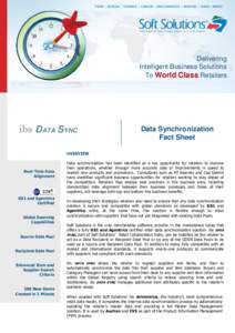 ibs DATASYNC - Fact Sheet -2012