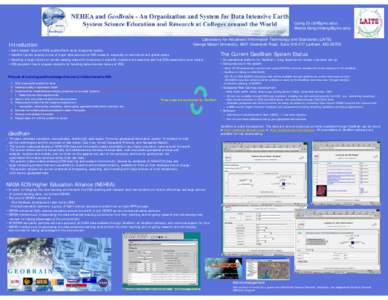 Liping Di ([removed]) Meixia Deng([removed]) Laboratory for Advanced Information Technology and Standards (LAITS) George Mason University, 9801 Greenbelt Road, Suite[removed],Lanham, MD[removed]Introduction