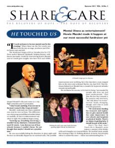 www.amiquebec.org	  Summer 2011 VOL. 34 No. 3 Share Care