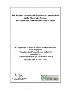 1  The Reform Process and Regulatory Commissions