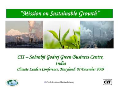 Mission on Sustainable Growth