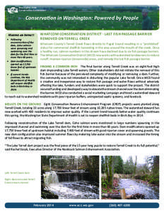 Salmon / Geography of California / SPAWN / Environment of the United States / Baker River / Coyote Creek / Conservation in the United States / Nooksack / Nooksack Salmon Enhancement Association