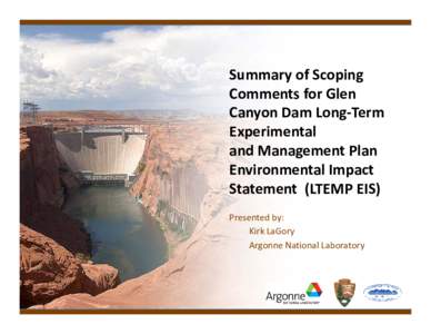 Summary of Scoping Comments for the LTEMP EIS