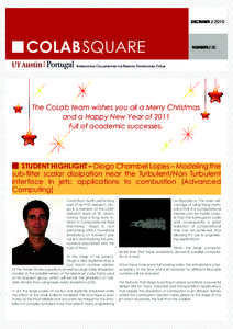 DECEMBERNUMBER// 30 The CoLab team wishes you all a Merry Christmas and a Happy New Year of 2011