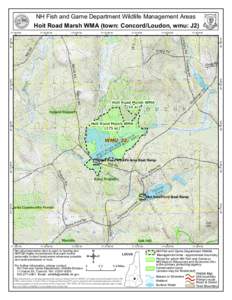 NH Fish and Game Department Wildlife Management Areas Hoit Road Marsh WMA (town: Concord/Loudon, wmu: J2) 71°31’30