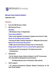 Association of Commonwealth Universities / Monash University / Marika Vicziany