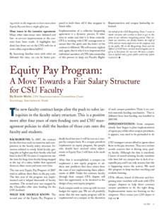 ing article in this magazine to learn more about Equity Pay and how it might affect you. pared to hold them off if they reappear in future talks.