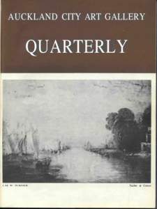 AUCKLAND CITY ART GALLERY  QUARTERLY J. M. W. TURNER