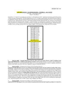 DOCKET NOAMENDED DOCKET: EXAMINER HEARING - THURSDAY – MAY 28, 2015 8:15 A.MSouth St. Francis Santa Fe, New Mexico Docket Nosandare tentatively set for June 11, 2015 and June 25, 2015. 