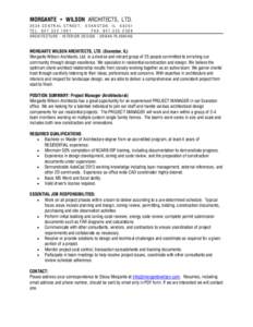 Occupations / Construction / Management / Building / Project manager / Evanston /  Illinois / National Council of Architectural Registration Boards / Central Street / Visual arts / Architecture / Building engineering / Architects