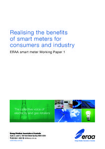 Realising the benefits of smart meters for consumers and industry ERAA smart meter Working Paper 1  Energy Retailers Association of Australia